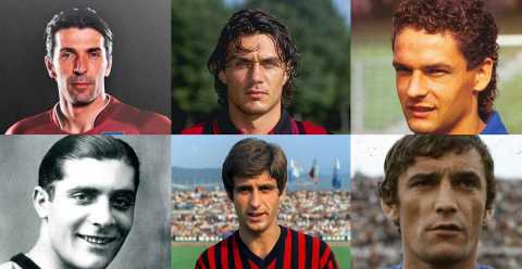 Da Buffon a Riva: ecco la "top 11" (pi 11 riserve) della storia del calcio italiano